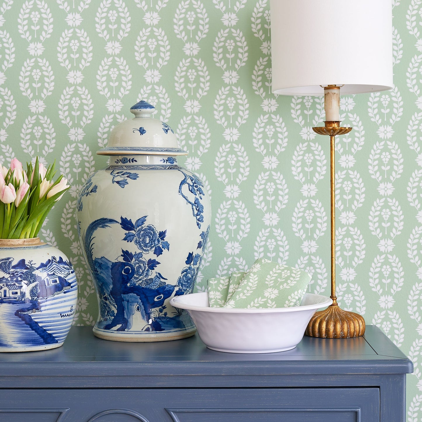 Blossom Tree Temple Jar