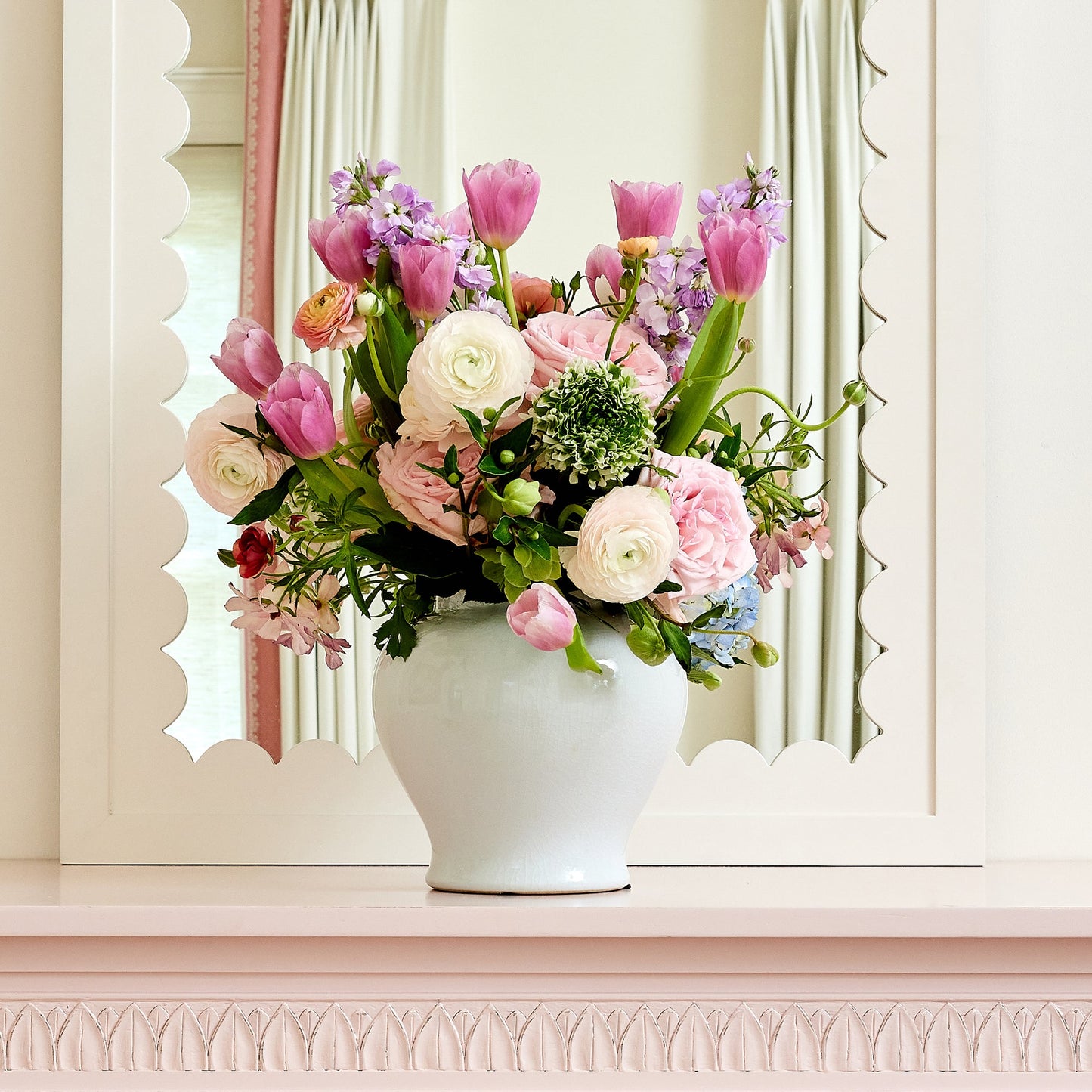White Crackle Small Jar