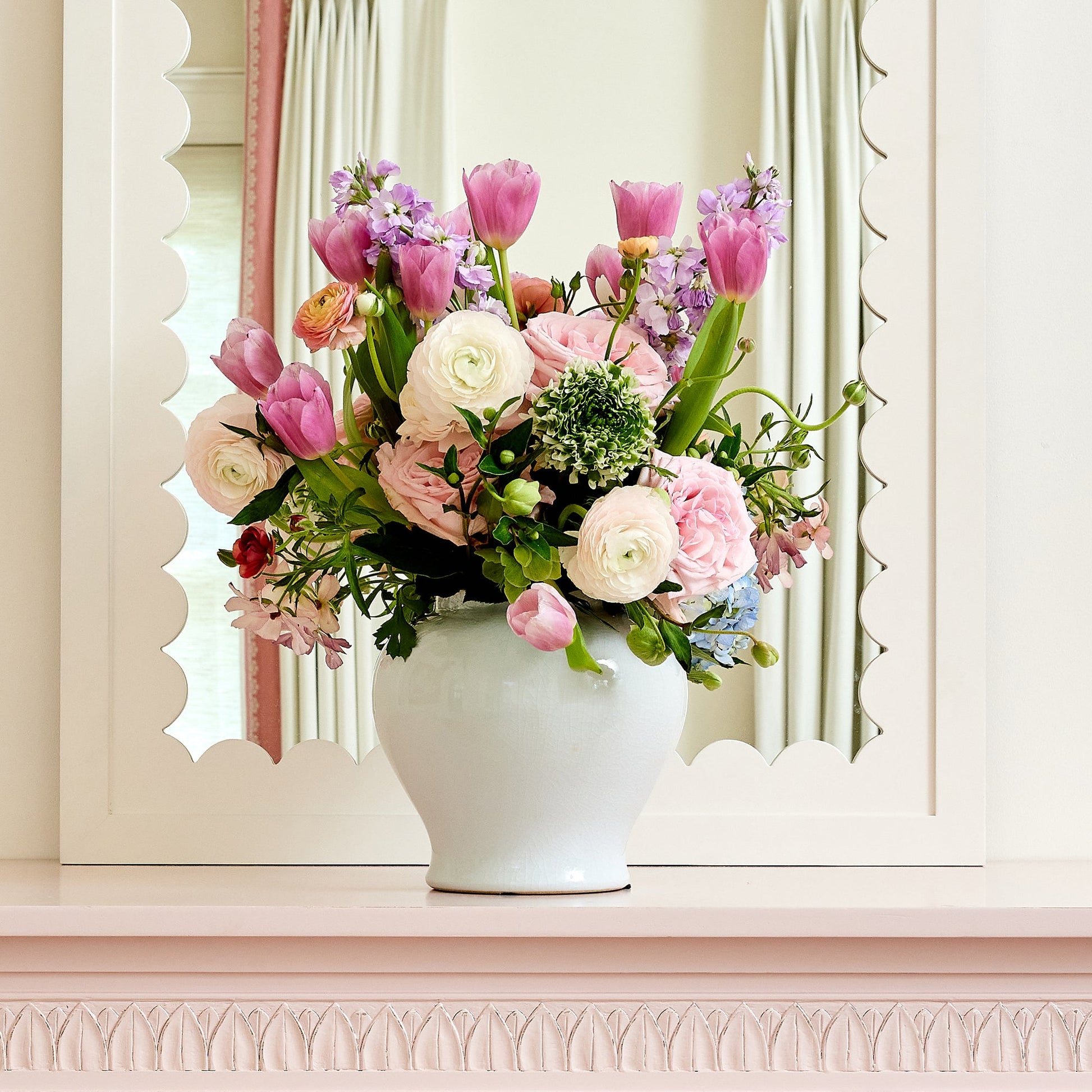 White Crackle Small Jar