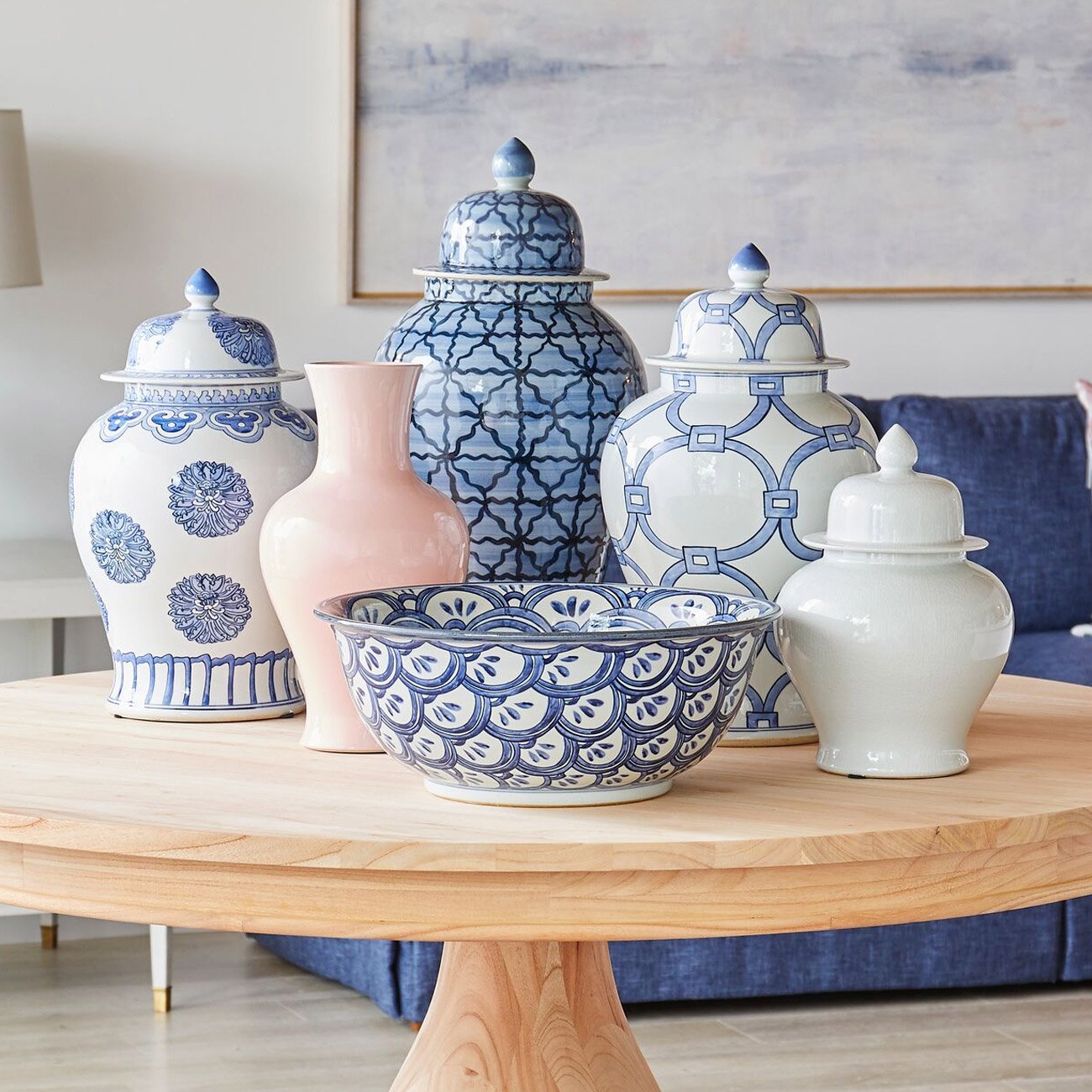 White Crackle Small Jar